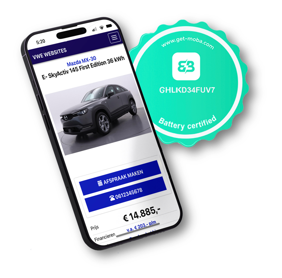 Certificaat SoH bij occasion advertentie